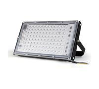 QZCX Foco Led Exterior, Luz de inundación UV de 50w y 100w, Reflector for Exteriores, lámpara de Escenario Fluorescente Ultravioleta de 395nm y 400nm con Enchufe, luz Negra for Fiesta(100W,No Plug)