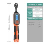 QZCX Llave dinamométrica digital, Llave dinamométrica digital con valores preestablecidos, precisión del 2%, aviso acústico y flash LED(1.5-30N.m)