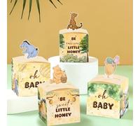 QZCYU Decoraciones para baby shower, cajas de recuerdos de fiesta de animales Adorabl para baby showers, cumpleaños y revelaciones de género, paquete de 24
