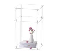 Qzdtue Acrylic Bedside Mesa, Skinny Nightstand for Small Spaces, Clear Acrylic End Board, Modern Home Decor Accent Mesa, 23,6 x 13,8 x 11 pulgadas para sala de estar