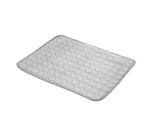 Qzdtue Almohadilla de enfriamiento, alfombrilla para perro, cama para gato, seda de hielo, tela lavable, 19.7 x 15.75 pulgadas, reutilizable, diseño portátil, uso de viaje, playa al aire libre, para