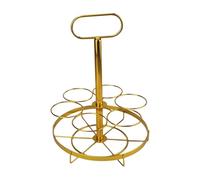 Qzdtue Beer Bottle Carrier, 6 Pack Drink Organizer, Portable Beverage Holder, Product Size Acerca de 22 x 22 x 30 cm Bartender Serving, for Stylish Display Rack, Compact and Lightweight Bar