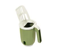 Qzdtue Cat Litter Scooper, Built-in Waste Bag Holder, Easy-Clean Shovel, 25 x 14 x 11 cm Poop Collector, Interior Daily Pet Cleanup for Apartment Or Travel Use Effective Solutions to Maintain