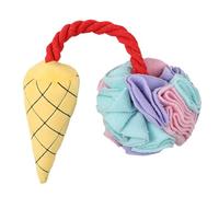 Qzdtue Dog Snuffle Ball Toy, Ice Cream Cone Dog Toy, Plush Dog Chew Toy, Interactive Pet Toy, Dog Squeaky Toy, Ice Cream Dog Chew, Portable Dog Play Toy, Chew Toy Dogs, Dog Puzzle Toy, Pet Play Ball
