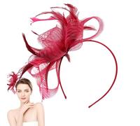 Qzdtue Fascinator for Women, Mesh Headpiece Hat Elegant Hair Clip Accessory, Lightweight Decorative Veil Design, for Weddings Party Afternoon Tea Festival Costume Use, Varied Choices