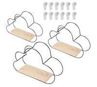 Qzdtue Floating Shelf, Cloud Floating Shelves for Bedroom, 5,91 pulgadas, 3 unidades Storage Organizer, Modern Shelving Rack, Home Decor, Living Room, Kitchen Organization and Storage