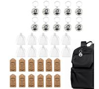 Qzdtue Ghost Keychain, Pendant Set, Cute Halloween Accessory , Fun Mini Toys for Backpacks, Bags, Party Favors, Ideal para Eventos Escolares, Birthdays, or Holidays, Long Lasting Design