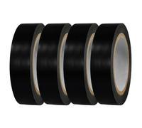 Qzdtue High Temp Electrical Tape Roll, resistente al agua UV Wire Wrap Tape, 4 piezas de PVC Insulation Set, fuerte adhesivo Cable Protection Wrap, diseño de estilo industrial de , uso interior