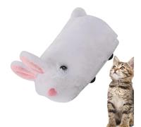 Qzdtue Interactive Bunny Toy, Adorable recargable Sound Plush, Engaging Pet Ejercise Companion, 5,12 x 2,76 x 1,97 pulgadas Hunting Simulator, Smart Auto Obstacle Dodging, Fun Enrichment for Animals