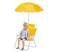 Qzdtue Kids Beach Chair, Reclining Seat with Umbrella, Portable Outdoor Furniture, Plegable Lightweight Frame, for Garden, Picnic, Travel, Lawn, Pool, Patio, Trip, 18,5 x 14,57 x 11,81 pulgadas
