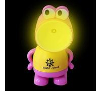Qzdtue Lámpara de noche de rana, luz nocturna LED magnética para mesita de noche, luz de animales para el cuidado de los ojos, perfecta para decoración de escritorio, imanes de refrigerador y