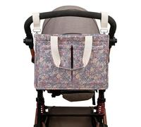 Qzdtue Large Diaper Bag | Diaper Bag Tote | Lightweight Diaper Bag | Stroller Strap Diaper Bag, Floral Pattern Diaper Bag, Portable Diaper Caddy, Travel Diaper Organizer, Diaper and Wipes Bag,
