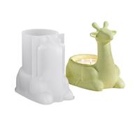 Qzdtue Moldes de Silicona para Hormigón | Molde Creación Vela Aromaterapia Ciervo Navidad | Herramienta Antiadherente para Artesanía | Proyectos Creativos de Cera Jabón Arcilla Yeso