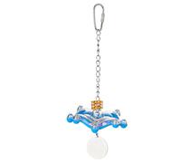 Qzdtue Parakeet Toys | Spaceship Shape Bird Rattle Toy for Cage, Interactive Chewing Activity, Estimulating Pet Supplies for Relieve Boredom Crate Enrichment