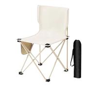 Qzdtue plegable Camp Chair, Fishing Chair Adults, 37 x 37 x 58 cm, Camping Gear, for Travel Picnic Hiking, Mountaineering Barbacoa, soportes 286 LBS, Sturdy Oxford Cloth & Metal Frame