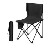 Qzdtue plegable Camp Chair, Fishing Chair Adults, 37 x 37 x 58 cm, Camping Gear, for Travel Picnic Hiking, Mountaineering Barbacoa, soportes 286 LBS, Sturdy Oxford Cloth & Metal Frame