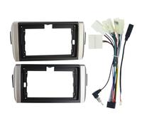 Qzdtue Radio Mounting Kit, 9 inch Dashboard Frame, Audio System Adapter Bracket, 9 pulgadas Compact Vehicle Speaker Mount, for Truck, Marina, Car Stereo Installation, Equipment Upgrade