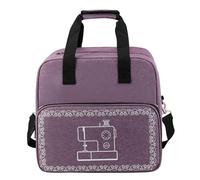 Qzdtue Sewing Machine Storage Case, Waterproof Sewing Tote Bag, Large Conteniner Bag, Multiple Pockets for Thread and Manuals, Traveling Organizer Tool Kit Use, Gris, Se référer au descriptif,