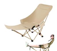 Qzdtue Silla plegable de camping, asiento de tumbona de altura ajustable, taburete ergonómico ligero, 18 x 18 x 95 cm, para adultos en la playa, patio, senderismo y aventuras al aire libre, ya sea que