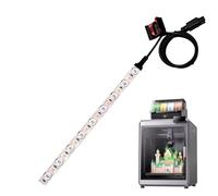 Qzdtue Tira LED, iluminación de alto brillo, lámpara magnética de 30.7 pulgadas, luz LED flexible, reemplazo profesional, fácil instalación con cable, diseño de nergética, ideal para el