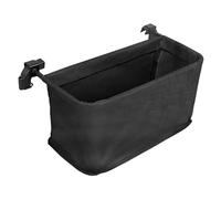 Qzdtue Trolley Storage Bag, Pushchair Organizer, Cart Attachment Caddy, Black, Oxford Cloth Pocket with Secure Hooks, Lightweight Plegable Design, for Shopping Picnic Garden Travel Use