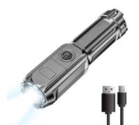 Qzdtue Versátil Rechargeable LED Flashlight, 900000 High Lumens Zoomable Flashlight With 3 Light Modes, Waterproof Handheld Torch Perfect For Outdoor Adventures And Home Use