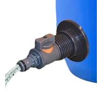 Qzdtue Water Hose Adapter, Tank Pipe Fitting, Conector de conexión de barra de 3/4 pulgadas Universal Design, for Home Garden Backyard Outdoor Riego Estanque Waterfall Faucet System Use 4,92 x 0,98