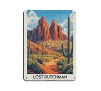 QZFNCOYU Póster de metal vintage de The Lost Dutchman's State (30 x 40 cm)