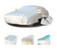 QziH para BMW 420 Convertible Prueba Impermeable Cubiertas Accesorios de automóviles Estilo protección del Coche,E/Silver Orange