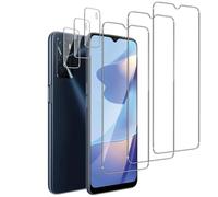QZJinch 3+3 Piezas,Protector Pantalla para OPPO A16s,Bordes curvos 2.5D,Ultra Transparente,Antiarañazos, Antihuellas,Sin Burbujas, Dureza 9H