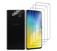 QZJinch 3+3 Piezas,Protector Pantalla para Samsung Galaxy S10e,Bordes curvos 2.5D,Ultra Transparente,Antiarañazos, Antihuellas,Sin Burbujas, Dureza 9H