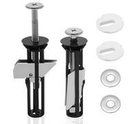 QZKJQDD 2 unidades de fijación para asiento de inodoro, juego de tornillos universales para tapa de inodoro, tacos para la mayoría de tapas de inodoro, agujeros de 10-18 mm