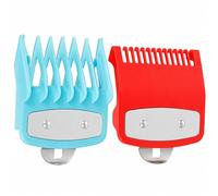 QZKJQDD Juego de 2 peines guía compatibles con cortadoras de pelo Wahl, accesorios de recortadora a presión, peines de corte de polipropileno con clip de metal para peluquería, salón, corte de pelo en