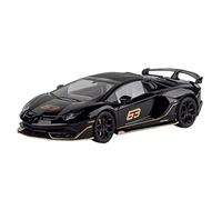 QZKUUELCA Maquetas De Coches Modelo A Escala 1:18 De For Lamborghini SVJ63 Réplica Metal Fundido A Presión, Ideal For Decoración Escritorio Coche Modelos A Escala De VehíCulos De Motor(Black)