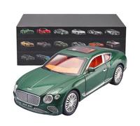 QZKUUELCA Maquetas De Coches Modelo A Escala 1:24 De For Bentley Continental GT Aleación Fundida A Presión For Coleccionistas Y Aficionados Coche Modelos A Escala De VehíCulos De Motor(Green)