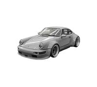 QZKUUELCA Maquetas De Coches Modelo De Coche Aleación Metal Fundido A Presión A Escala 1:18 For Porsche 911 RWB 2015 Un Vehículo Exquisito Y Coleccionable Coche Modelos A Escala De VehíCulos De Motor