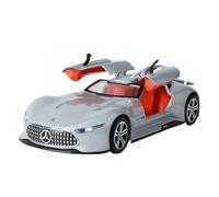 QZKUUELCA Maquetas De Coches Modelo De Coche De Aleación En Miniatura A Escala 1:24 For Benz AMG Vision GT Exquisita Decoración De Escritorio Coche Modelos A Escala De VehíCulos De Motor(Titanium)