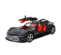 QZKUUELCA Maquetas De Coches Modelo De Coche De Aleación En Miniatura A Escala 1:24 For Benz AMG Vision GT Exquisita Decoración De Escritorio Coche Modelos A Escala De VehíCulos De Motor(Black)