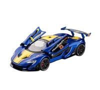 QZKUUELCA Maquetas De Coches Vehículo De Simulación A Escala 1:24 De Aleación Fundida A Presión para Coleccionistas del Modelo For McLaren P1 GTR Coche Modelos A Escala De VehíCulos De Motor(Blue)
