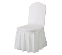 QZLNONTK Chaqueta de Silla de Boda, 5/10/50/100 Uds Falda Plisada Hotel Banquete Fiesta Eventos decoración de Boda Comedor Fundas Protectoras de Asiento(Cream White,100pcs)