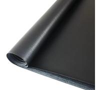 QZLNONTK Tela de Piel sintética granulada Resistente al Agua for tapicería, Manualidades, Costura casera, Bolsos y Asientos de Coche(Black,1.38x2m)