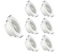 QZQJUILU Focos de Techo antideslumbrantes (Paquete de 7), ultrafinos, de 5 W, 7 W y 10 W, empotrables LED de 3 Pulgadas, seleccionables, CRI 93, Ideales para el hogar y (3000k 5W)