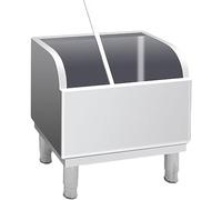 QZQJUILU Fregadero para fregona de Uso doméstico y Comercial con Lavabo Profundo, Acero Inoxidable 304, Drenaje antiobstrucciones, fácil eliminación de Agua(Silver 45x41x60cm)