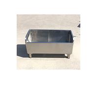QZQJUILU Fregadero Rectangular para balcón, fregona de Acero Inoxidable 304, Esquinas Redondeadas anticolisión, Duradero y fácil de Limpiar.(Silver 800x410x450mm)