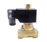 QZROPXOH Válvulas solenoides de latón 2 vías, Normalmente Abiertas, for Agua, 12 voltios for Gas, Orificio 1 1/4 Pulgadas, 35 mm, Arranque presión Cero con Tipo Enchufe(DC24V)