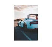 QZXV JDM - Póster de Super Car Viper de carreras, lienzo para decoración de pared, sala de estar, dormitorio familiar moderno, 60 x 90 cm, estilo sin marco