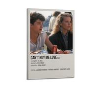 QZXV Póster de estrella de cine vintage con texto en inglés "Can't Buy Me Love" de 1987, póster decorativo de lienzo decorativo para pared, decoración moderna de dormitorio, póster de 30 x 45 cm