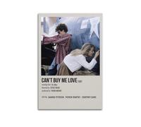 QZXV Póster de estrella de cine vintage con texto en inglés "Can't Buy Me Love", póster decorativo de lienzo decorativo para pared, decoración moderna para dormitorio, 20 x 30 cm, estilo sin marco