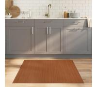 QZZCED Alfombra de Bambú Natural Moderna para Salón, Reverso Antideslizante, Fácil de Limpiar y Guardar, Tonos Neutros, Decoración Duradera y Resistente al Agua