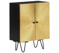 QZZCED Aparador de comedor para cocina, 55 x 30 x 75 cm, madera maciza de mango